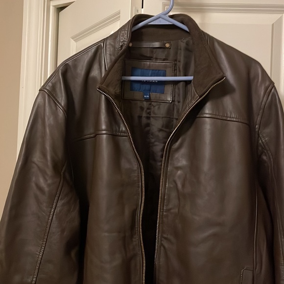 Cole Haan Lambskin Leather Jacket - Picture 2 of 4